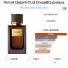 Dolce & gabbana velvet desert oud eau de parfum 100ml