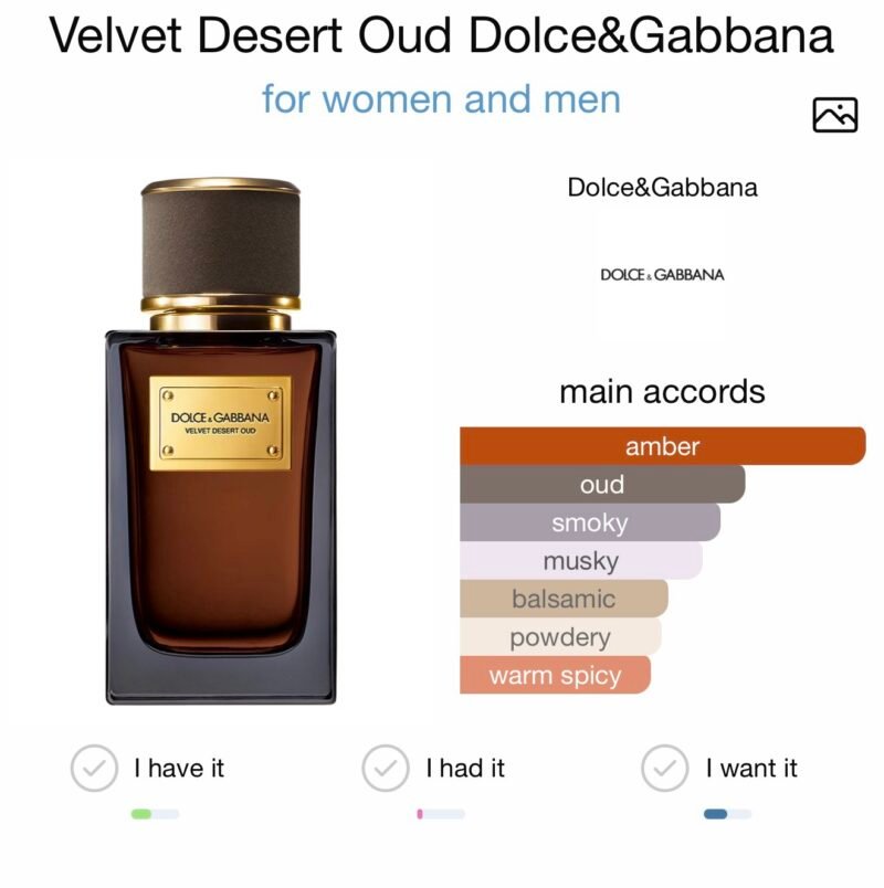 Dolce & gabbana velvet desert oud eau de parfum 100ml