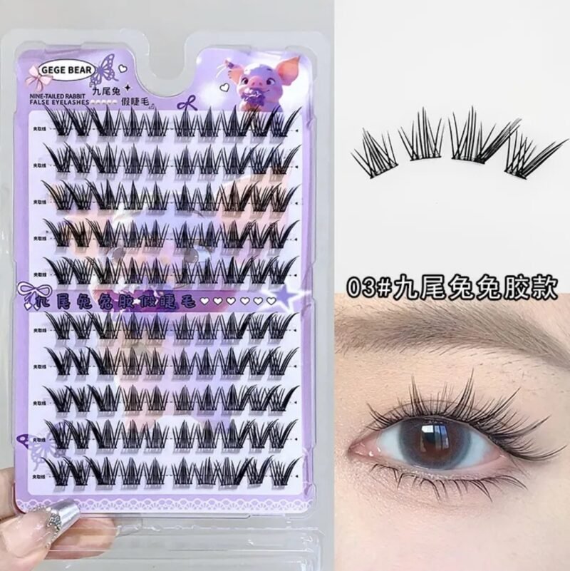 Gege Bear Nine - Tailed Rabbit Self - Adhesive False Eyelashes
