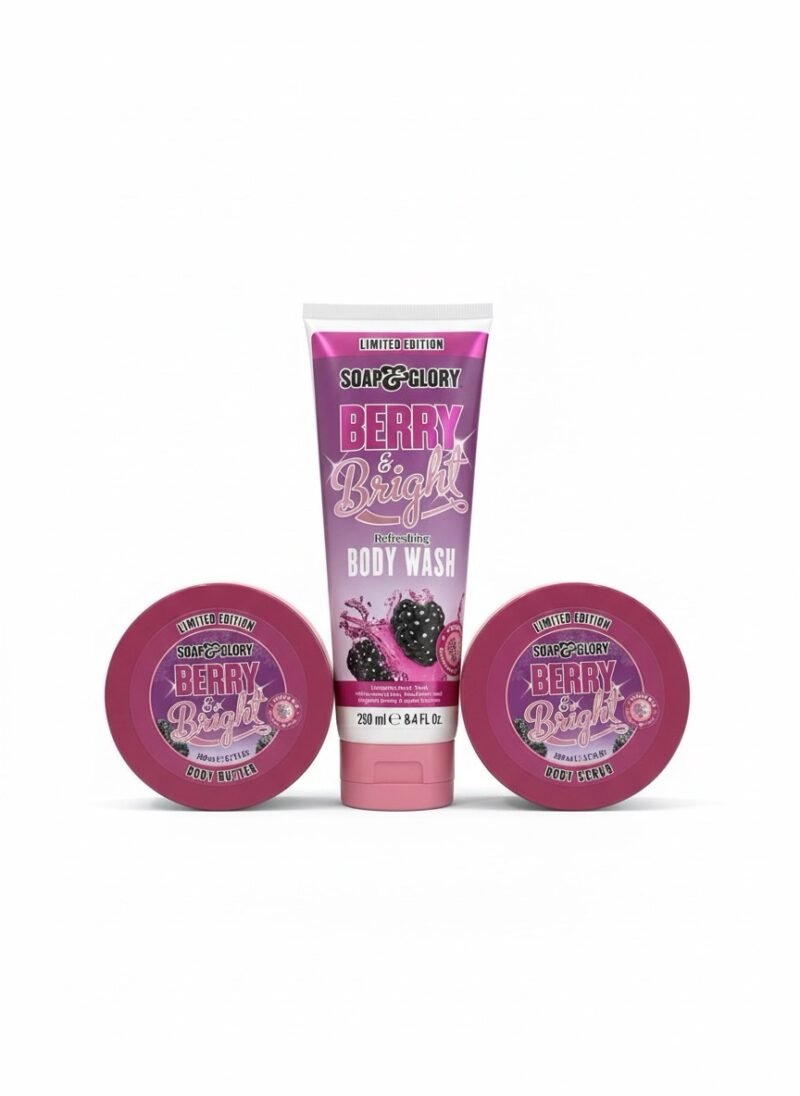 Soap & Glory Berry Merry Beauties 3 Piece Full Size Gift Set