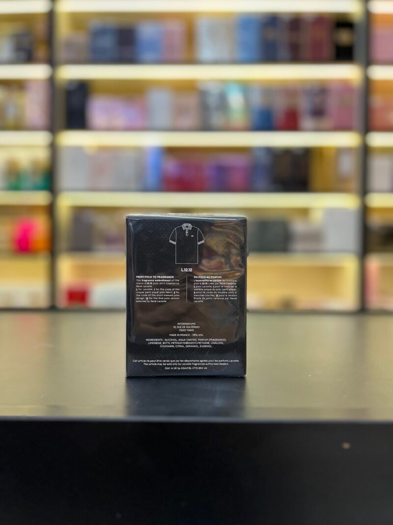 La Coste L.12.12 Noir Eau De Toilette - 100ml