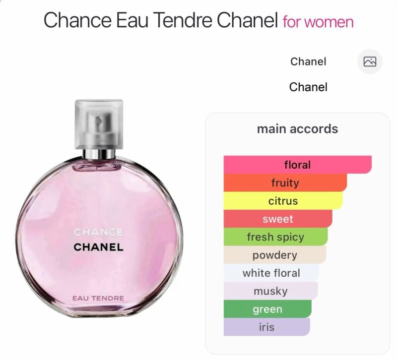 chance chanel eau tendre eau de toilette 100ml