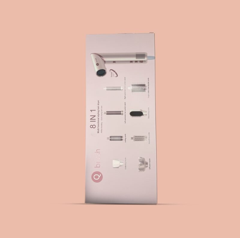Q Brush 8 In 1 Multi Functional Styeling Hair Dryer