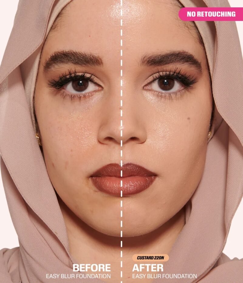 Huda Beauty Easy Blur Foundation- 220N Custard