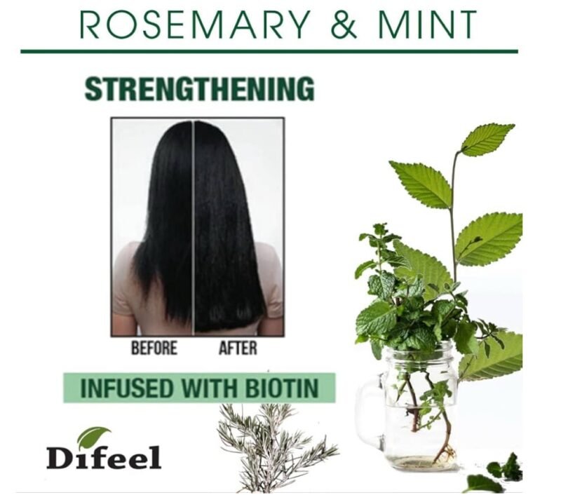 Difeel Rosemary & Mint Shampoo - 355ml
