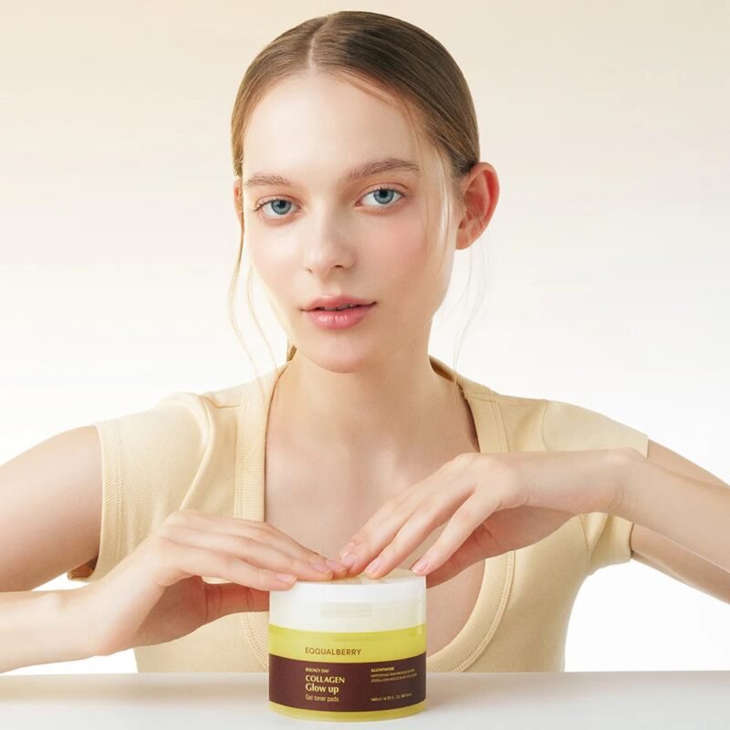 Eqqualberry Collagen Glow Up Gel Toner Pad - 140ml