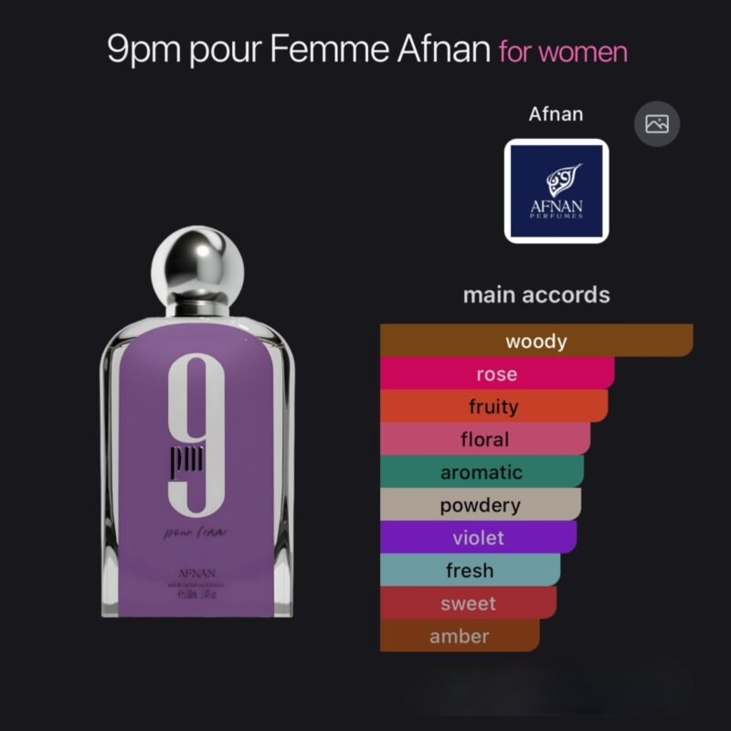 Afnan 9Pm Pour Femme Eau De Parfum-100ml