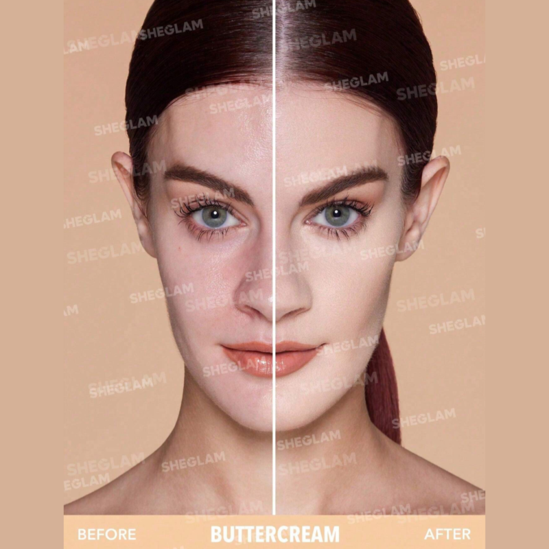 Sheglam Skin-Focus High Coverage Powder Foundation-Buttercream