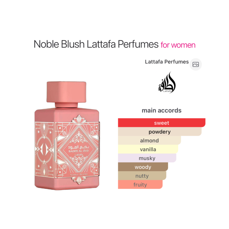 LATTAFA Badee Al Oud Noble Blush EDP- 100ml
