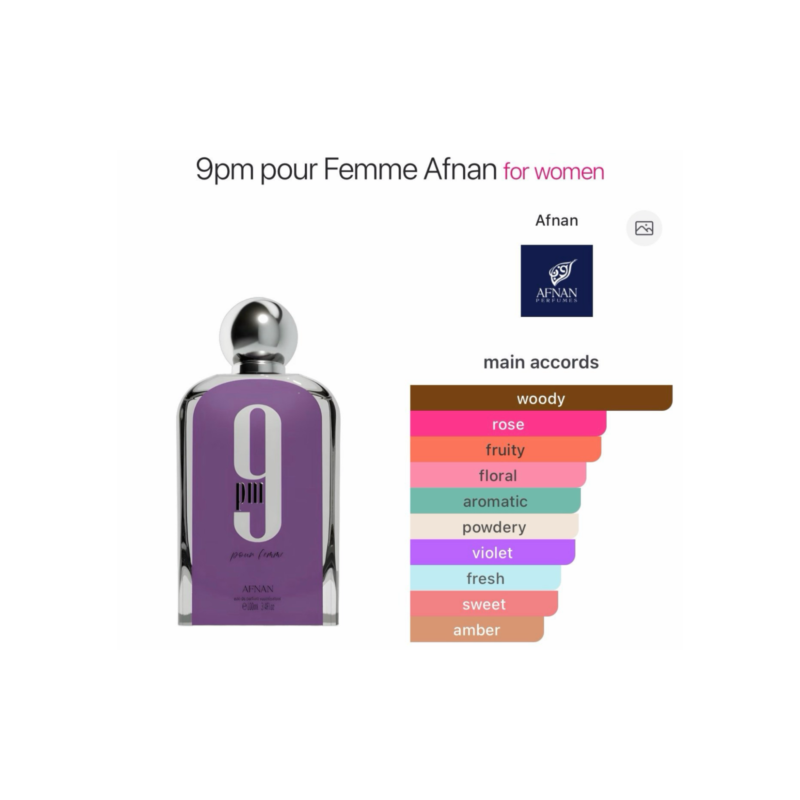 Afnan 9Pm Pour Femme Eau De Parfum-100ml