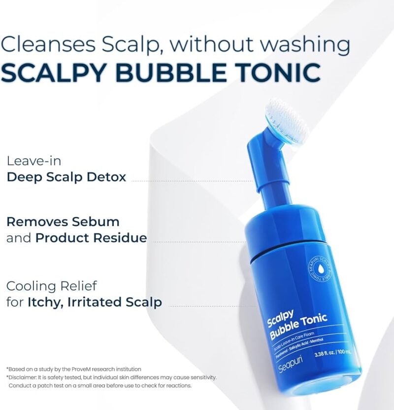 Seapuri Scalpy Bubble Tonic for Dandruff & Hair Growth 100ml