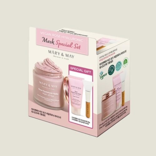 Mary & May Vegan Rose Hyaluronic Mask Special Set