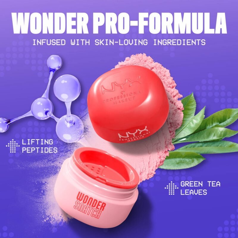 Nyx wonder snatch loose setting powder -cheeky cherry 6g