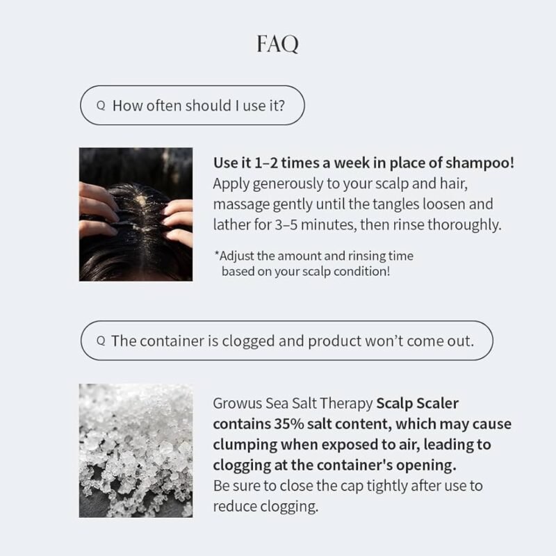 Growus Sea Salt Therapy Scalp Scaler 120g