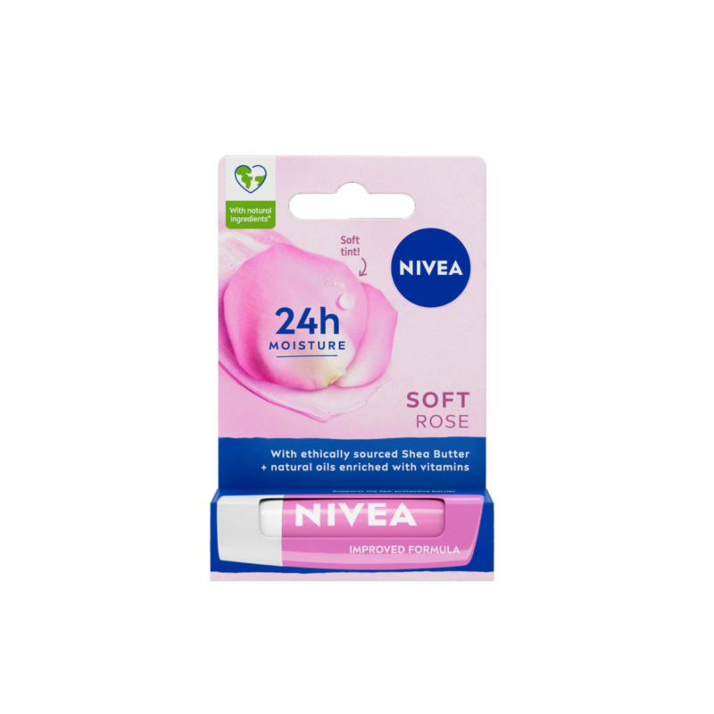 Nivea Soft Rose Lip Balm - 4.8g