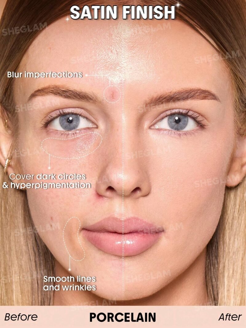 Sheglam Skin Sync Satin Foundation-Porcelain 30g