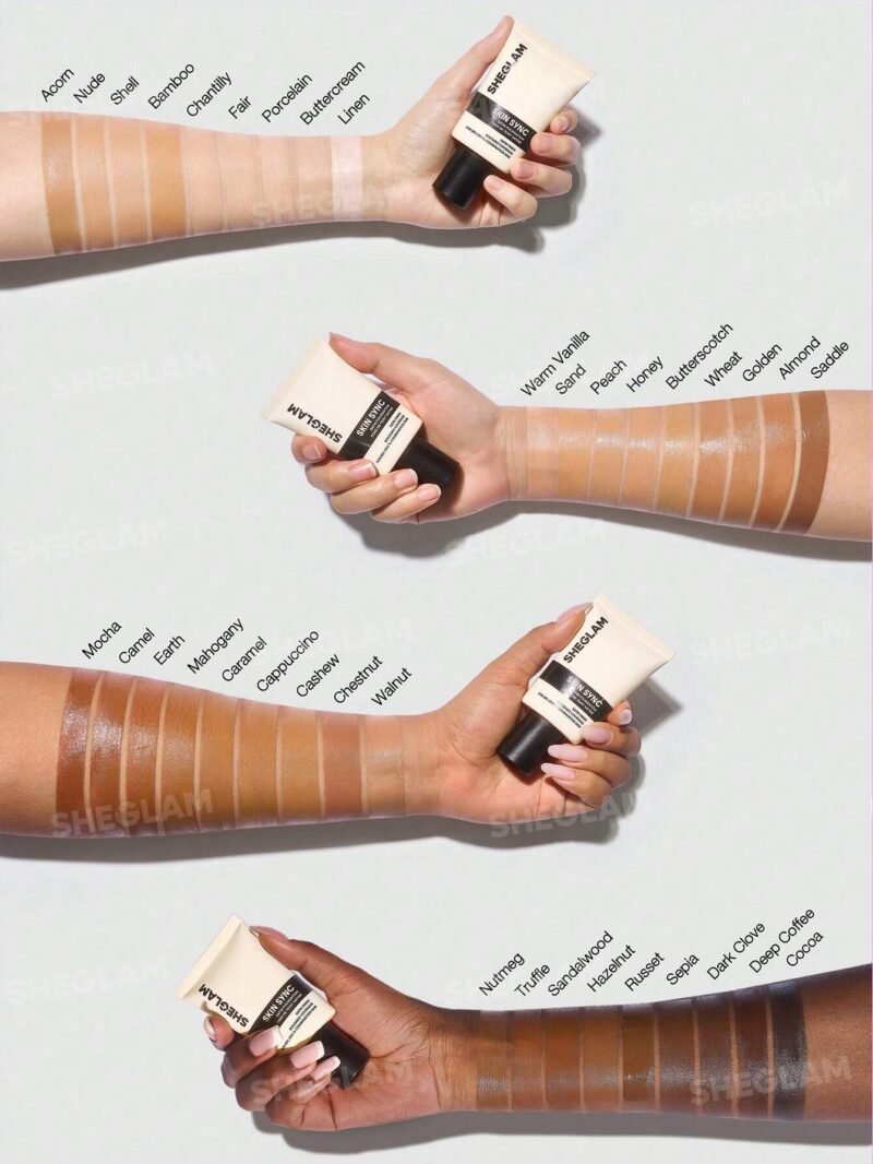 Sheglam Skin Sync Satin Foundation-Porcelain 30g