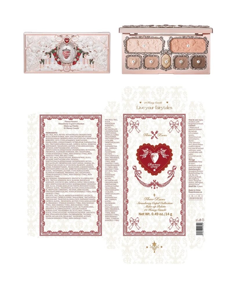 Flower know Strawberry Cupid Makeup Palette 01
