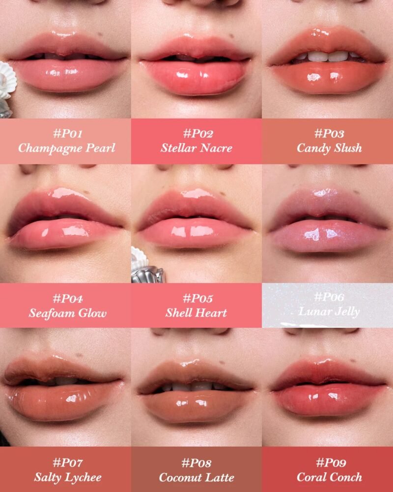 Flower know Shell Jewel Nourishing Lip Glaze 08