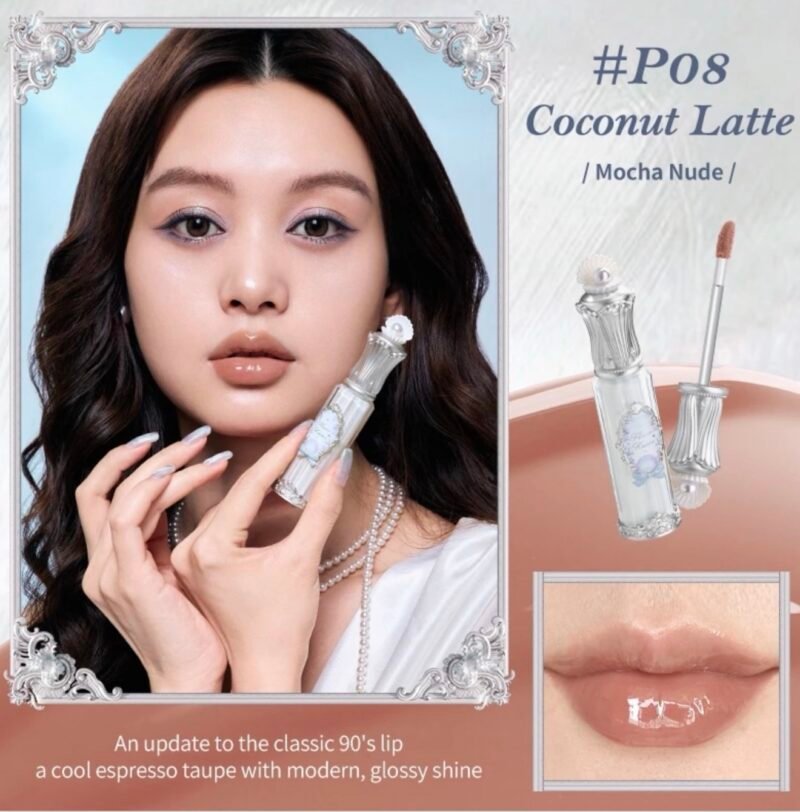 Flower know Shell Jewel Nourishing Lip Glaze 08