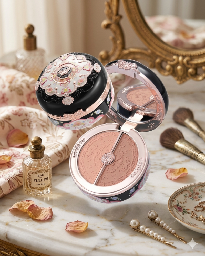 Flower know Butterfly Cloud Collar Rouge Box Highlighting & Blush Duo Powder 05