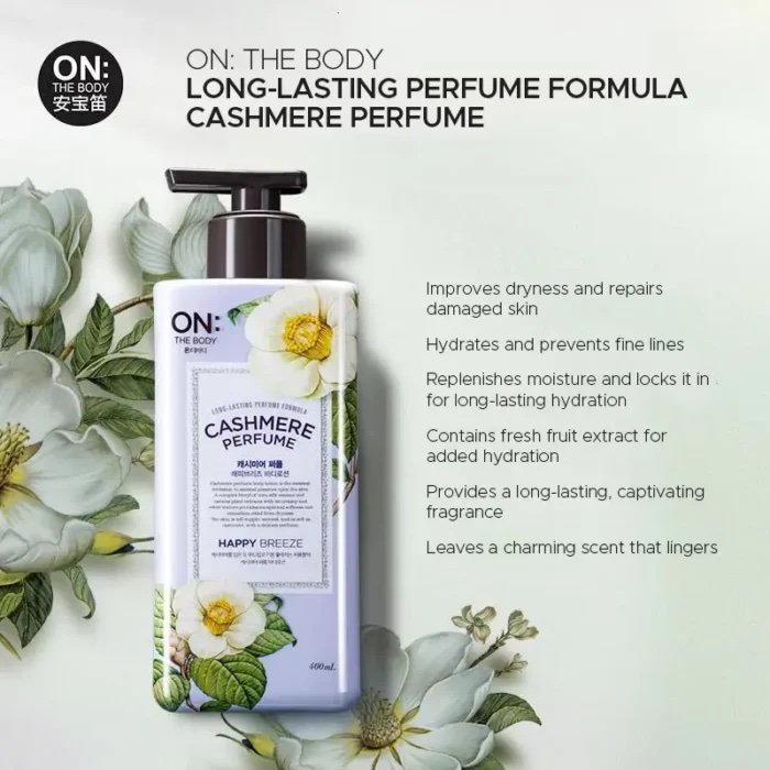 On The Body Cashmere Perfume Body Lotion [happy breeze ] 400 ml