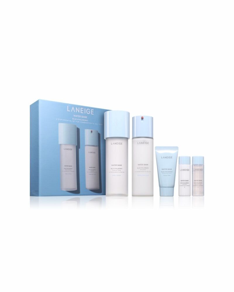 LANEIGE Water Bank Blue Hyaluronic 2-Step Essentials Set for Combination to Oily Skin