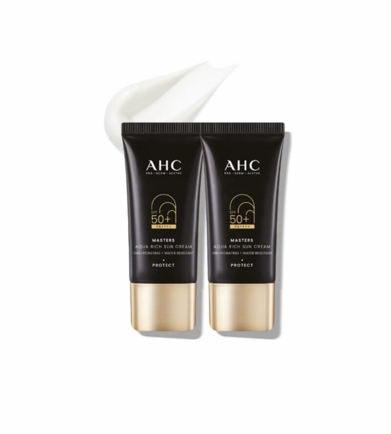 AHC Masters Aqua Rich Sun Cream [SPF50+/PA++++] 2pic(30*30)