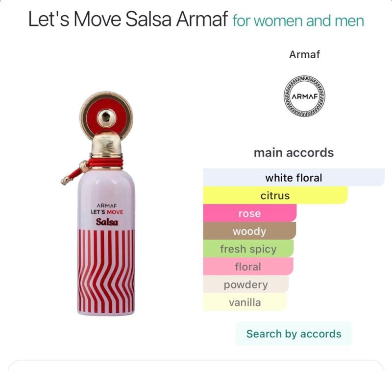 Armaf lets move salsa