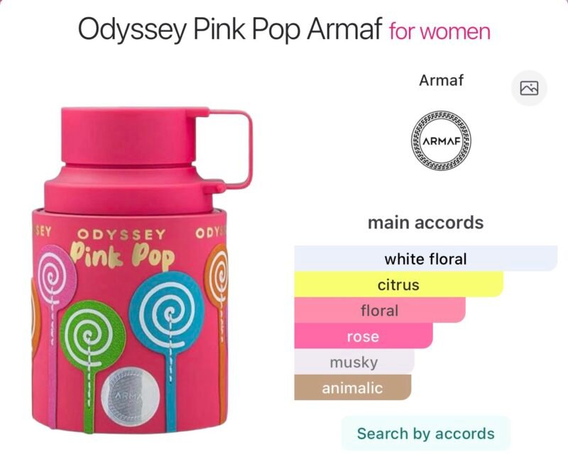Armaf odyssey pink pop 100 ml