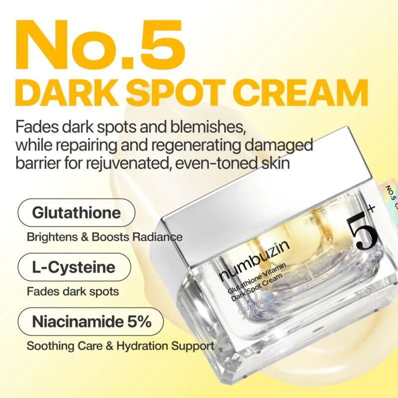 Numbuzin No.5+ Glutathione Vitamin Dark Spot Cream 50 ml