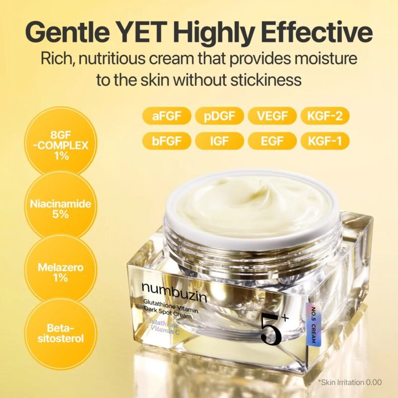 Numbuzin No.5+ Glutathione Vitamin Dark Spot Cream 50 ml