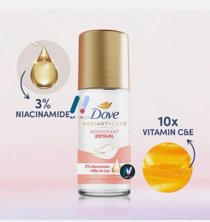 Dove Radiant + Care Deodorant Serum 3% Niacinamide + 10x Vitamin C & E 45ml