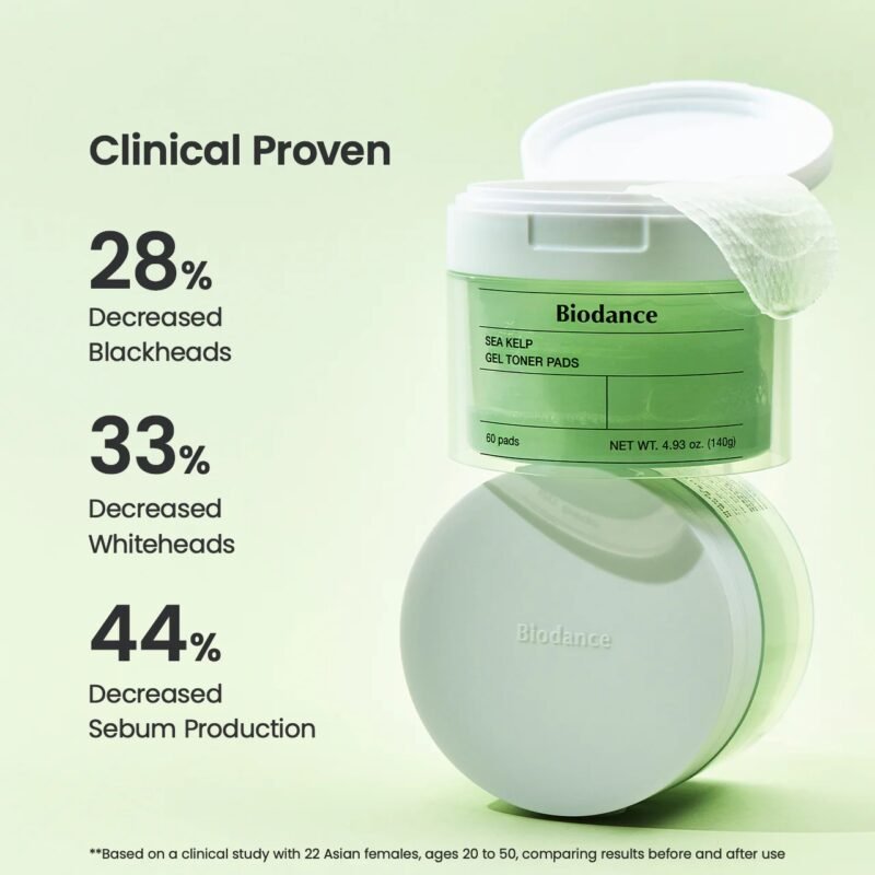 Biodance sea kelp gel toner pad 60pads