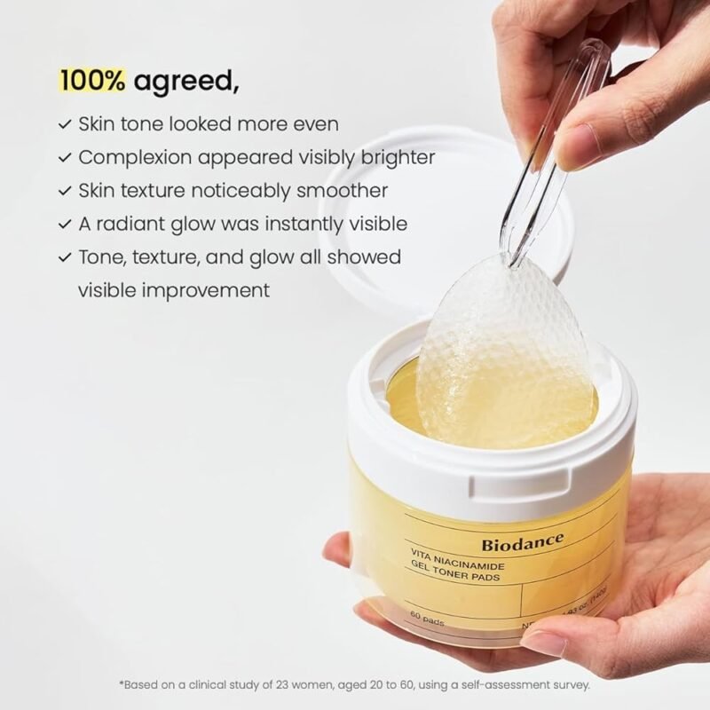 Biodance Vita Niacinamide Gel Toner Pads 60pads