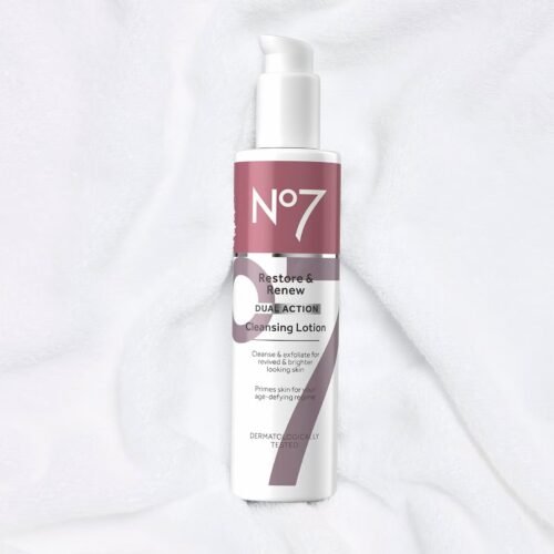 img_9355-2 No7 Restore & Renew DUAL ACTION Cleansing Lotion 200ml