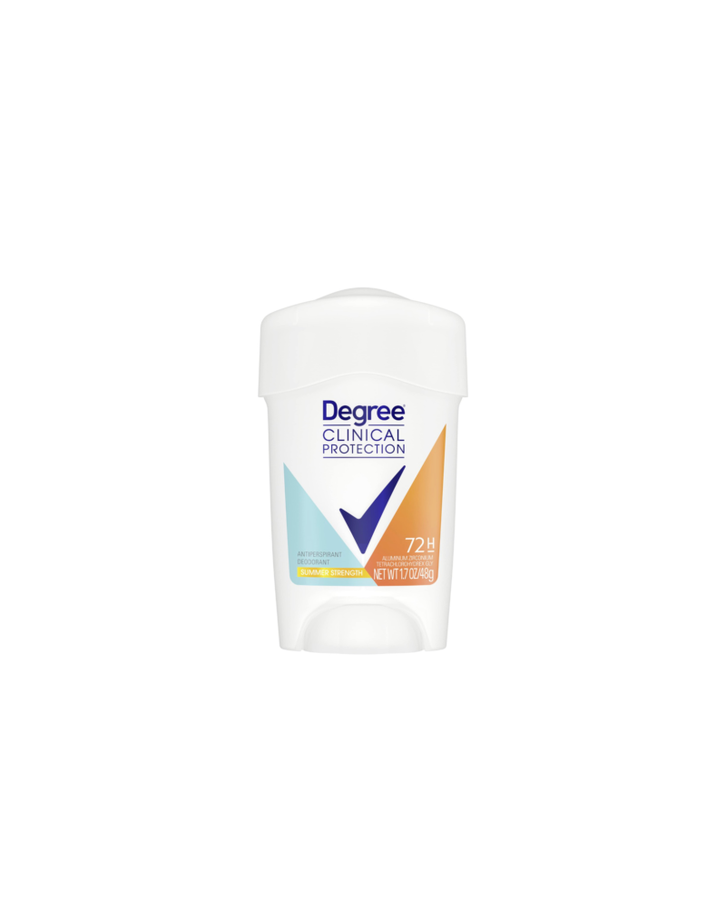 Degree Clinical Protection Antiperspirant Deodorant 72-H Summer Strength 48 g