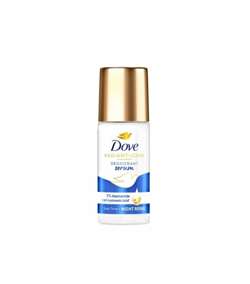 Dove Radiant + Care Deodorant Serum Roll On 3% Niacinamide x4 Hyaluronic Acid 45ml