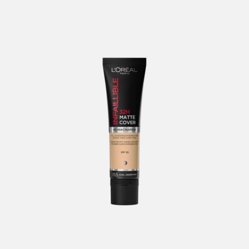 Loreal infallible 32hr matte cover foundation 155 cool undertones