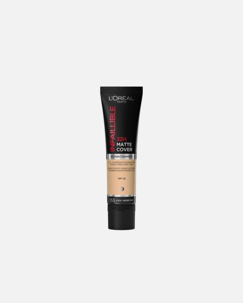 Loreal infallible 32hr matte cover foundation 155 cool undertones