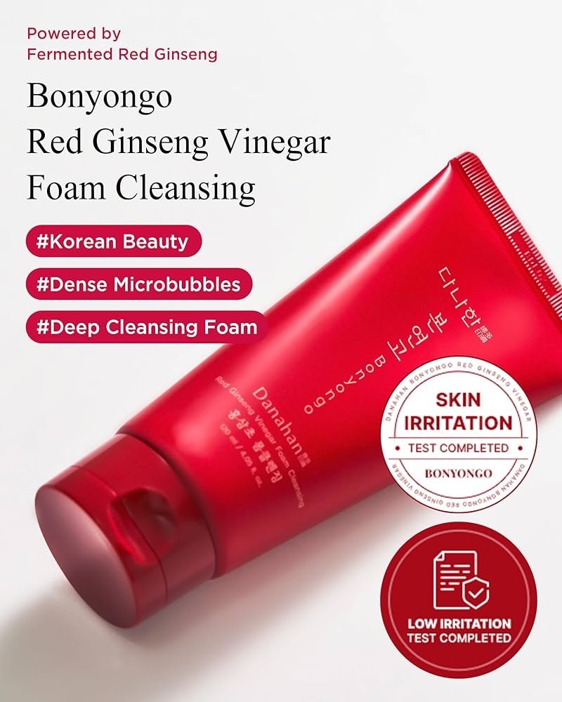 Danahan Red Ginseng Vinegar Foam Cleanser 120ml