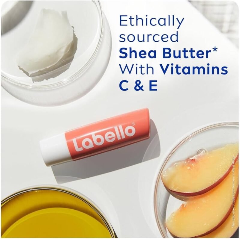 Labello Peach Shine Lip Balm 4.8g