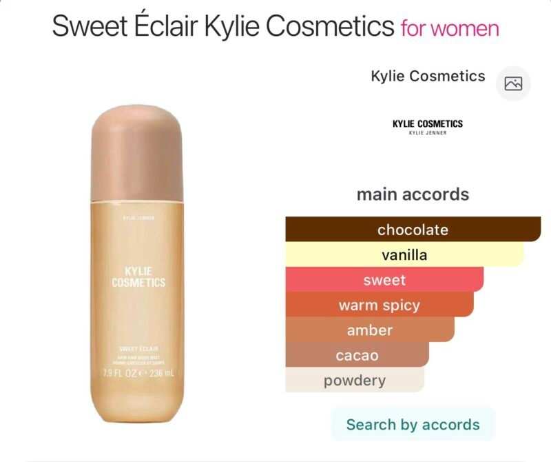 kylie cosmetics hair and body mist sweet éclair hair & body mist 236 ml