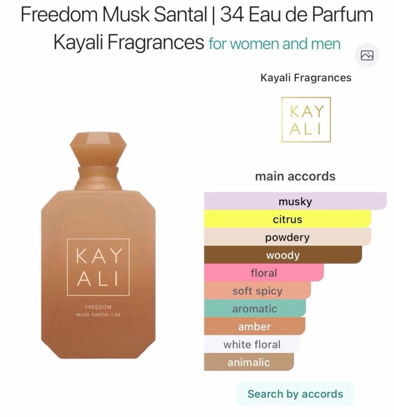 Kayali eden musk santal 34 100ml