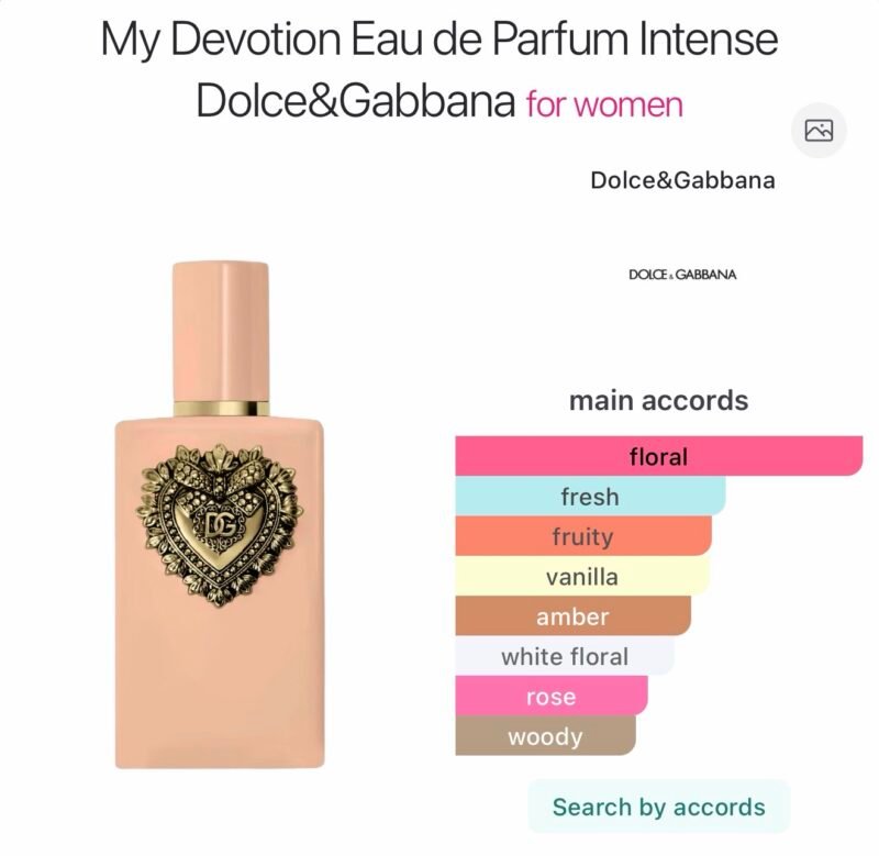 Dolce gabbana my devotion eau de parfum intense 10ml