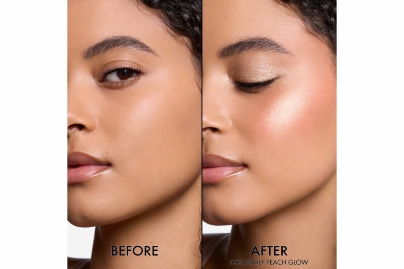 Dior Backstage Glow Maximizer Palette Highlighter & Blush_003 Pearly Peach Glow