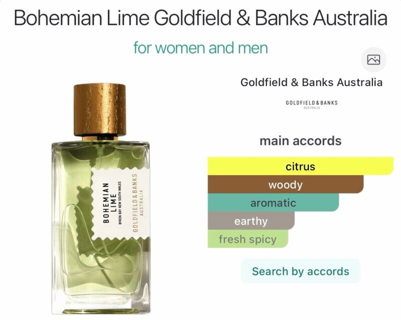 Bohemian lime by goldfield & banks 100ml