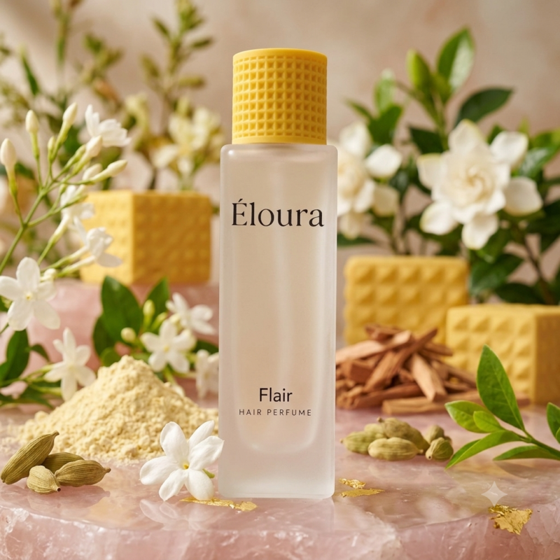 Eloura hair perfume _flair hair perfume