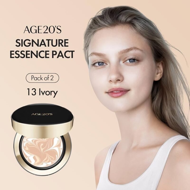 img_3326-2 AGE20'S Signature Essence Pact SPF 50+ | Pack of 2 cushion Foundation 13 ivory