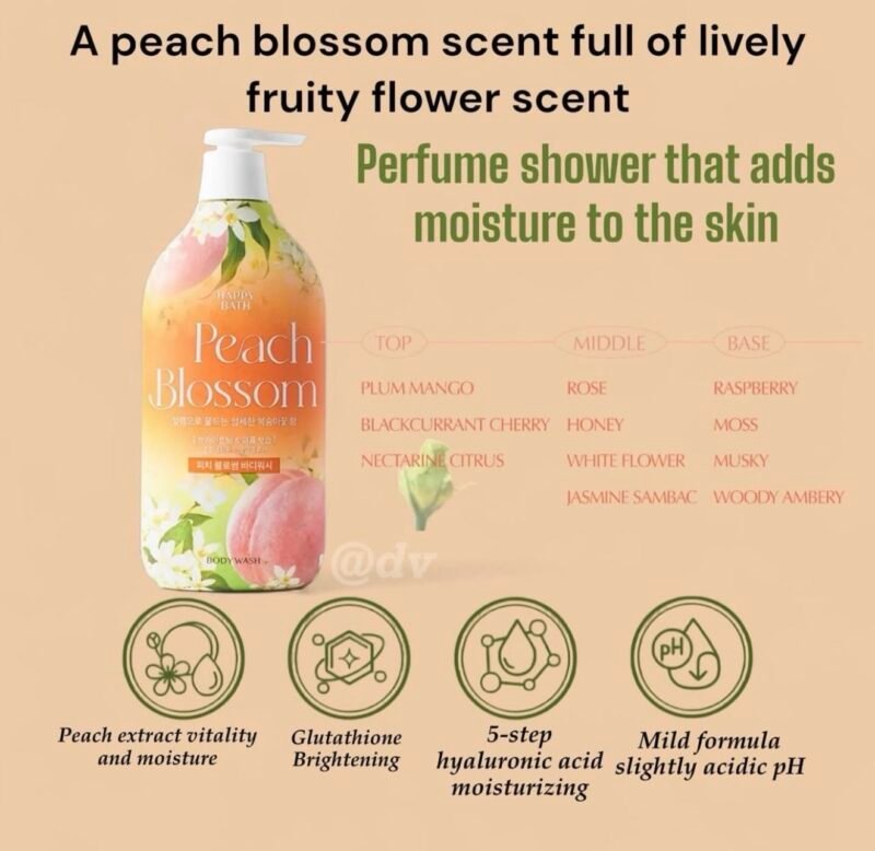 screenshot-389 Happy bath Peach Blossom Body Wash 900ml